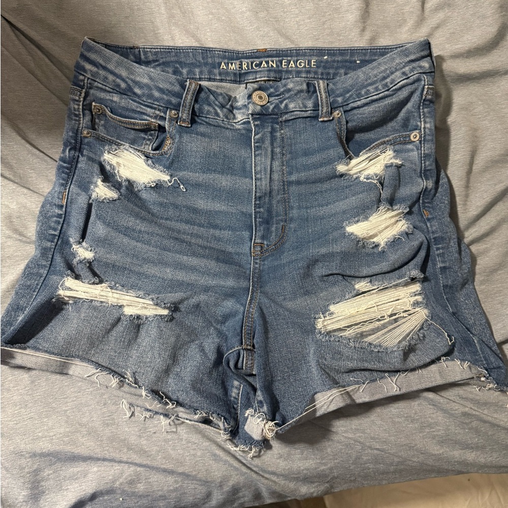American Eagle curvy high rise super stretch shorts